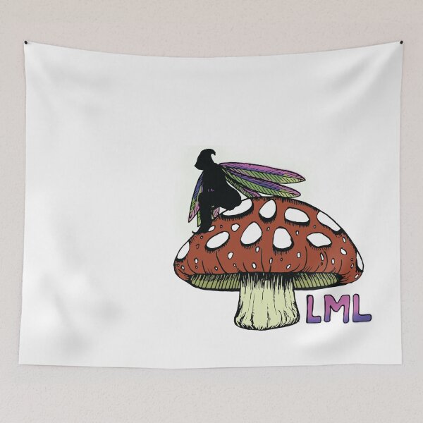 Item preview, Last Minute Laura Mushroom Fairy Drawing, line art, digital art print designed and sold by LastMinuteLaura.