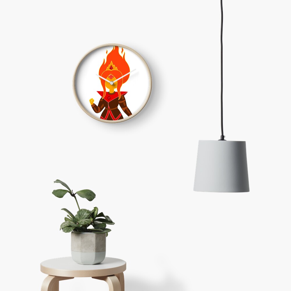 Flame Princess Clock