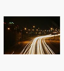 Traffic Trails on I-25 #1 Photographic Print