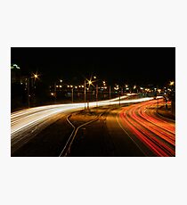 Traffic Trails on I-25 #2 Photographic Print