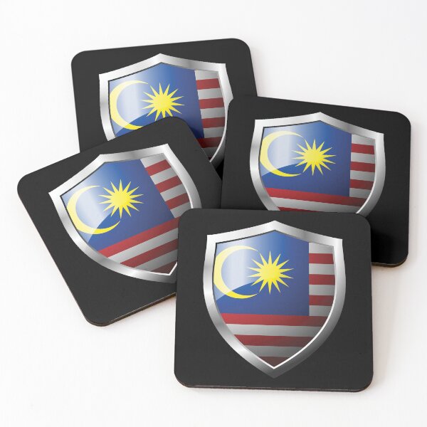 Artikelvorschau, Starkes Malaysia Flag Shield Land entworfen und verkauft von HelloFromAja.