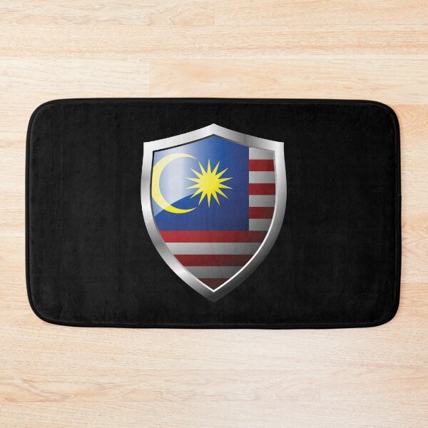Item preview, Strong Malaysia Flag Shield Country designed and sold by HelloFromAja.