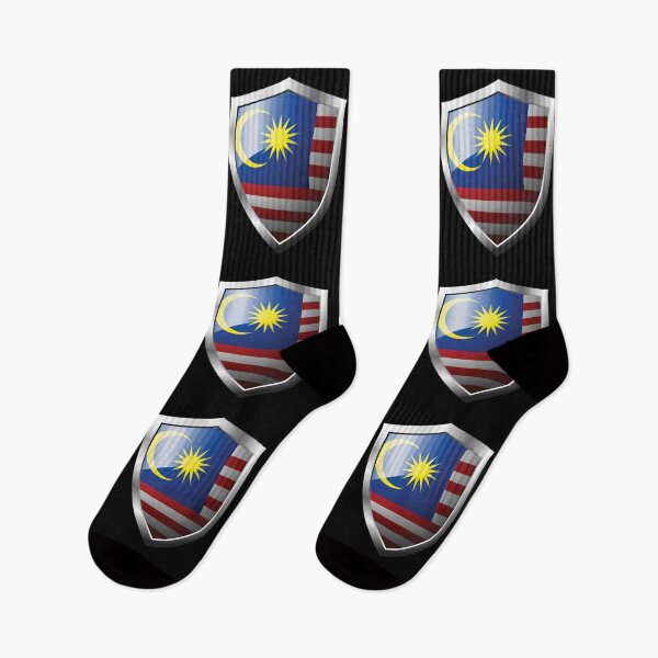 Item preview, Strong Malaysia Flag Shield Country designed and sold by HelloFromAja.