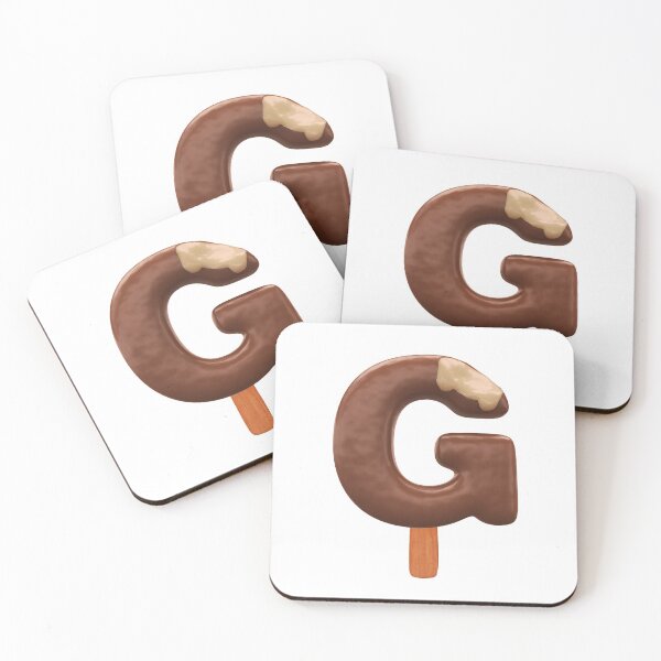 Item preview, G Ice Cream G Letter 3d Alphabet Chocolate designed and sold by HelloFromAja.