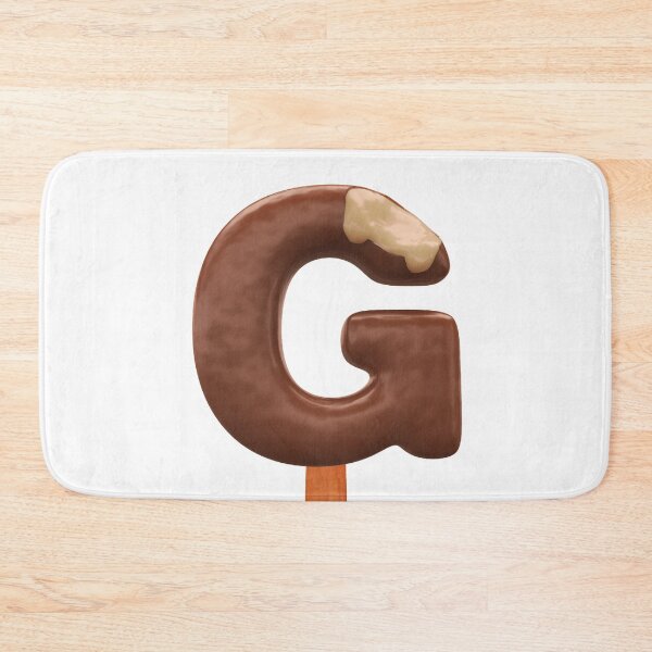 Item preview, G Ice Cream G Letter 3d Alphabet Chocolate designed and sold by HelloFromAja.