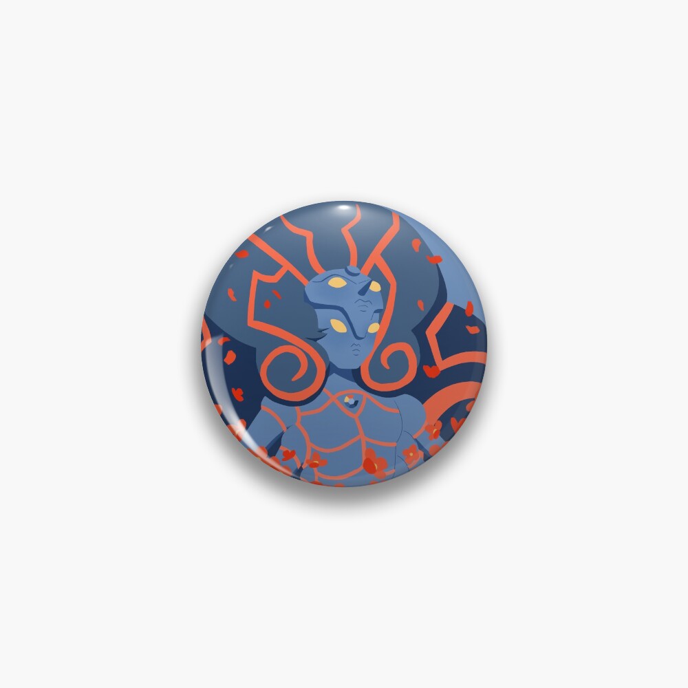 Pastel Obsidian portrait Pin