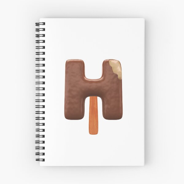 Item preview, H Ice Cream H Letter 3d Alphabet Chocolate designed and sold by HelloFromAja.
