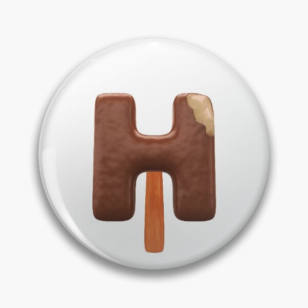 Item preview, H Ice Cream H Letter 3d Alphabet Chocolate designed and sold by HelloFromAja.