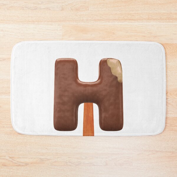 Item preview, H Ice Cream H Letter 3d Alphabet Chocolate designed and sold by HelloFromAja.