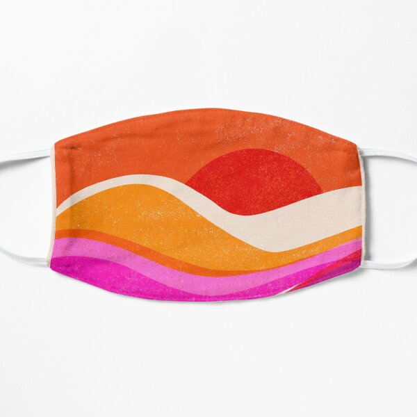 Mountain Sunset Flat Mask