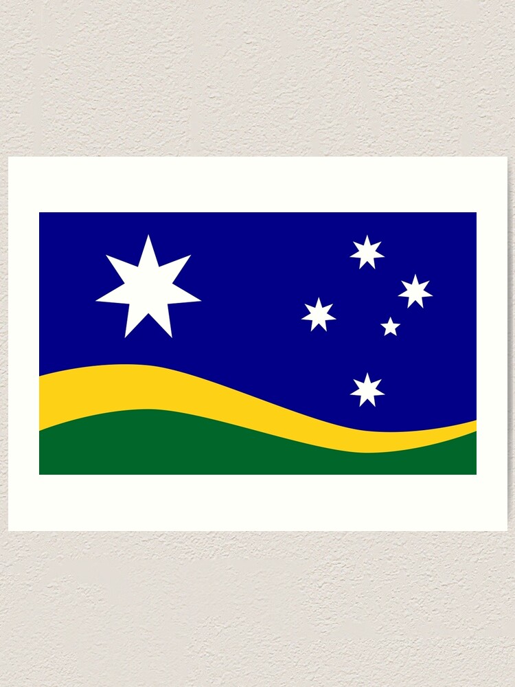 Southern Horizon The New Australian Flag Art Print By