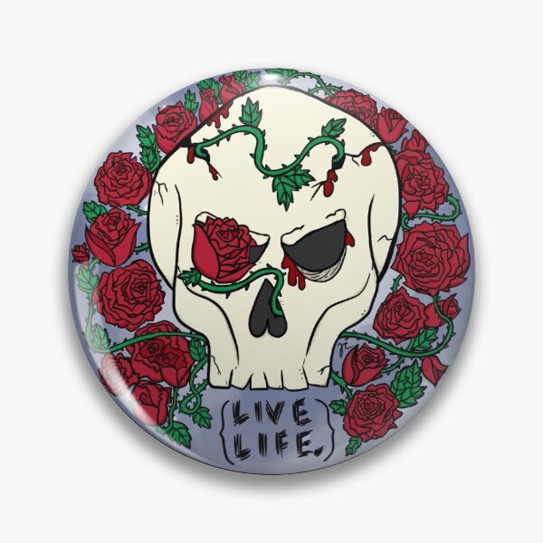 Item preview, Live Life Skull designed and sold by Jennie Clayton.