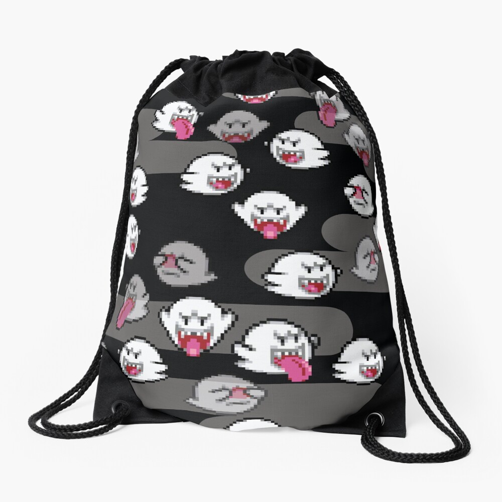 boo ghost - super mario Drawstring Bag