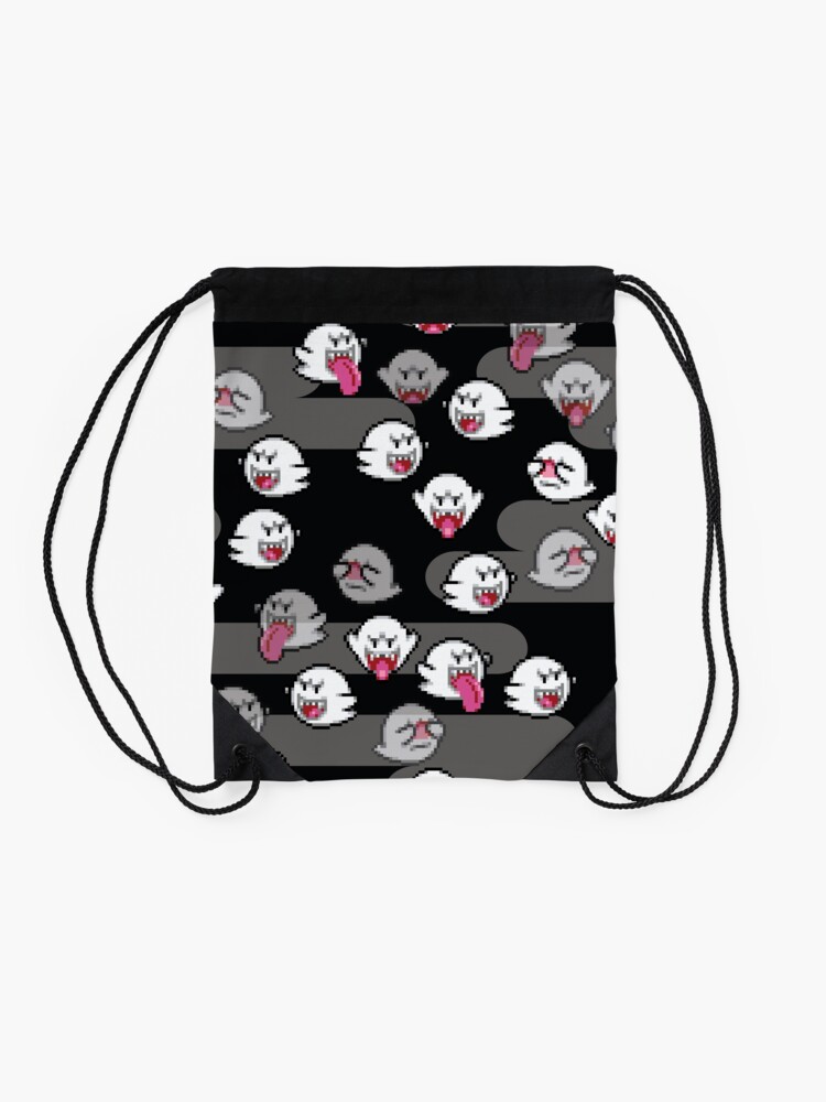 Alternate view of boo ghost - super mario Drawstring Bag