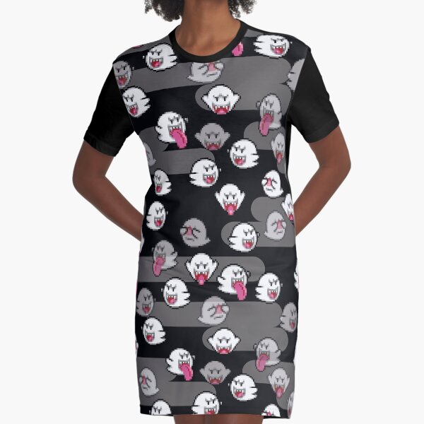 boo ghost - super mario Graphic T-Shirt Dress