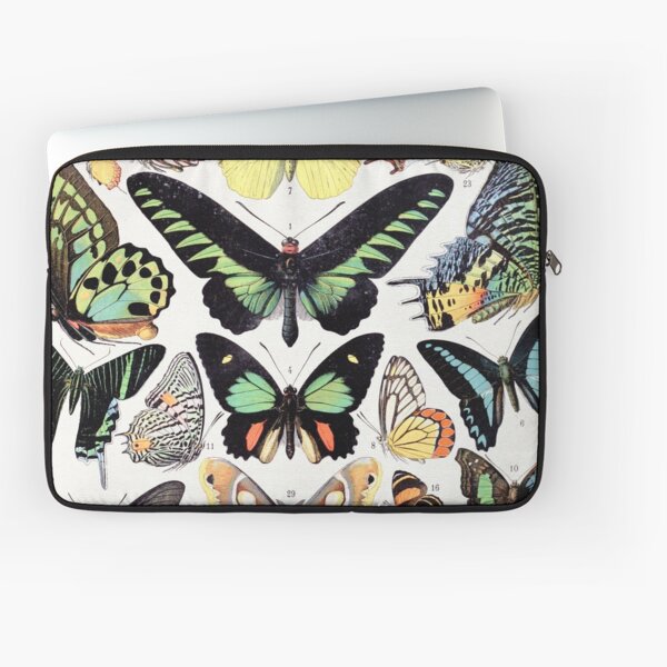 Adolphe Millot - Papillons B - French vintage poster Laptop Sleeve