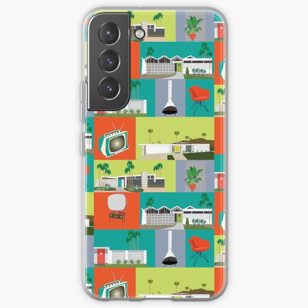 Mitte des Jahrhunderts Retro-Liebe Samsung Galaxy Flexible Hülle