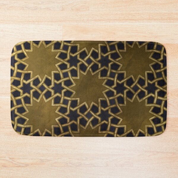 Item preview, Golden Islamic Middle Eastern Arab Mandala Pattern designed and sold by Mandala Peace.