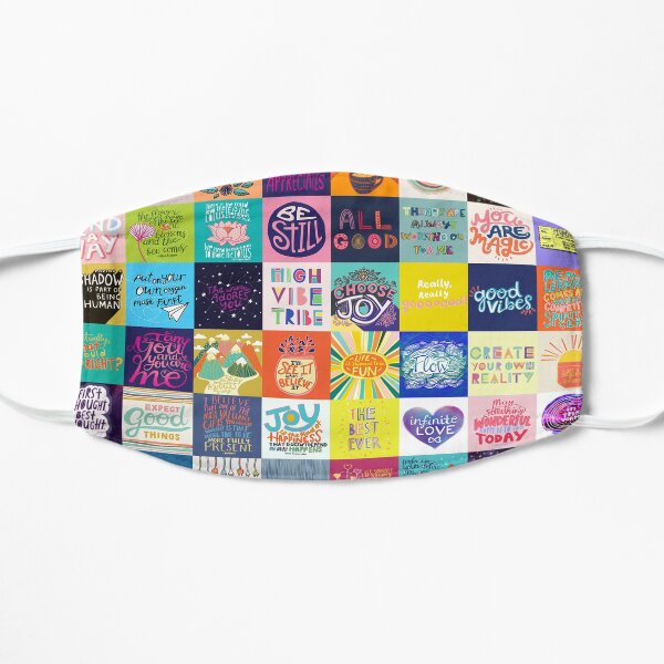 Positivity Patchwork Flat Mask
