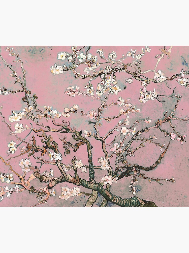 Almond Blossom - Vincent Van Gogh (pink pastel) by DejaVuStudio