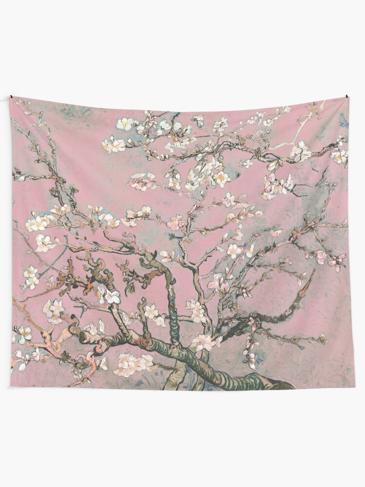 Tela decorativa «Flor de almendro - Vincent van Gogh (pastel rosa)» de  DejaVuStudio | Redbubble