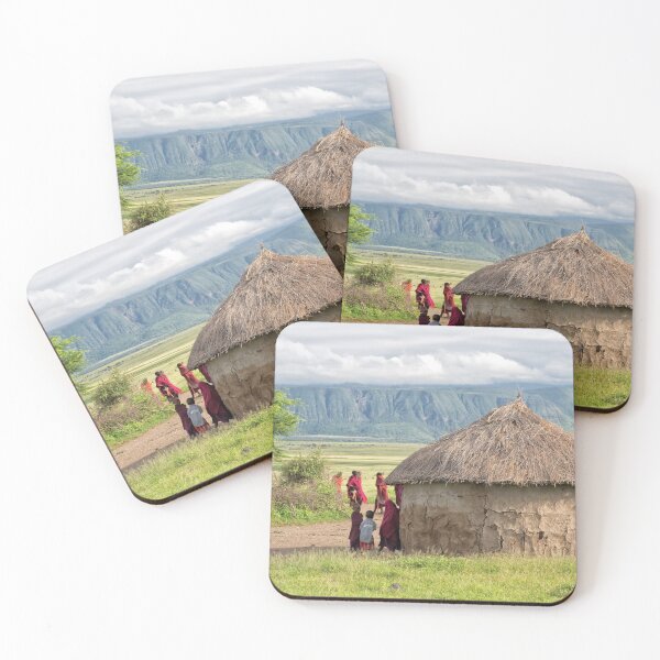Item preview, Maasai People and traditional hut designed and sold by Yair Karelic.