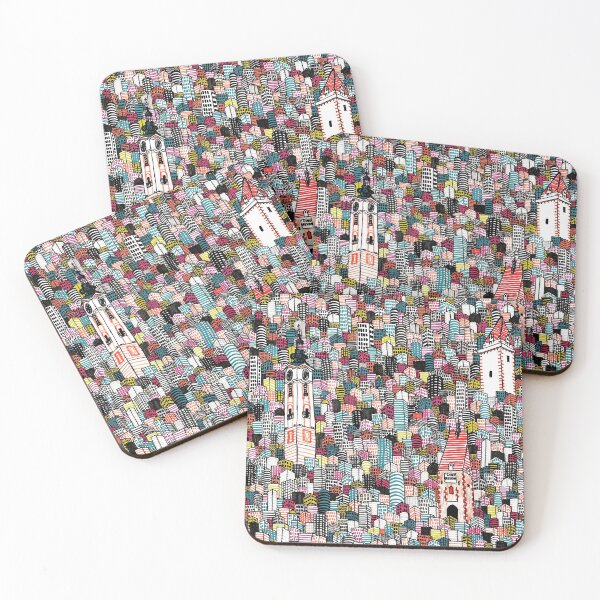 Item preview, Urban landscape blue-pink designed and sold by Blacky-13.