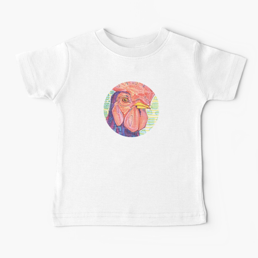 Rooster Drawing - 2015 Baby T-Shirt