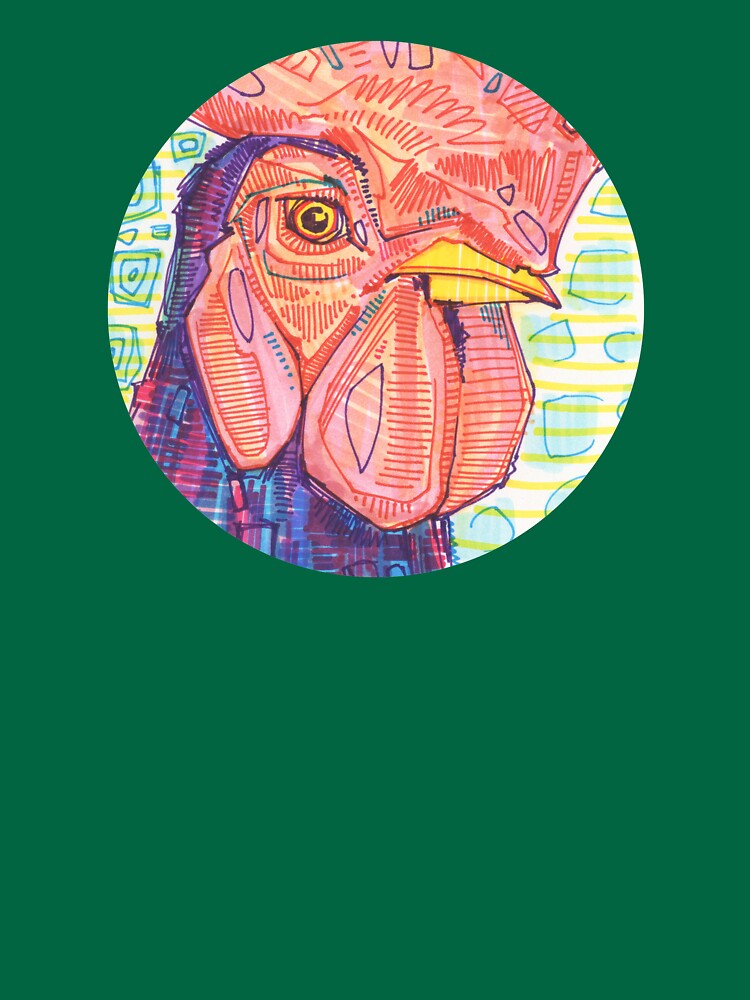 Rooster Drawing - 2015 by gwennpaints