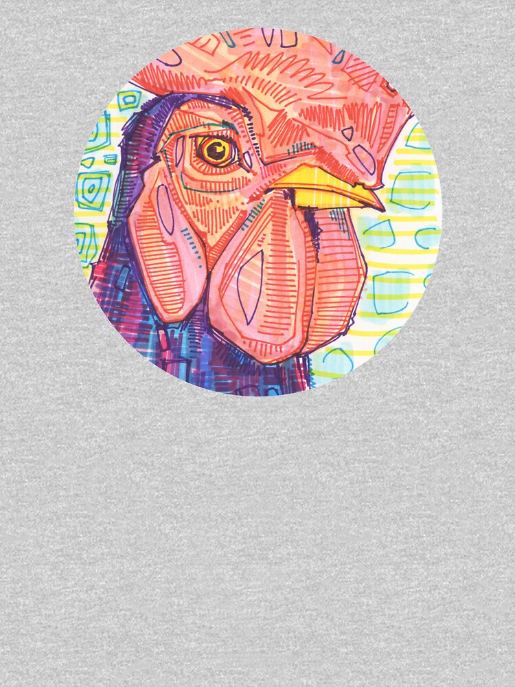 Rooster Drawing - 2015 by gwennpaints
