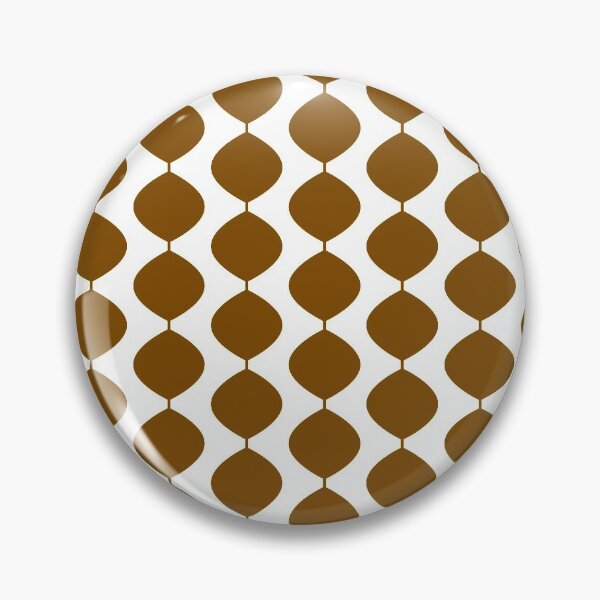 Item preview, Mid Century Modern Retro 60s Waves Pattern  (Yellow Orange Darker) designed and sold by Makanahele.