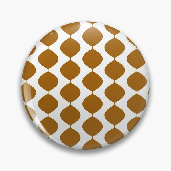 Item preview, Mid Century Modern Retro 60s Waves Pattern  (Yellow Orange Dark) designed and sold by Makanahele.