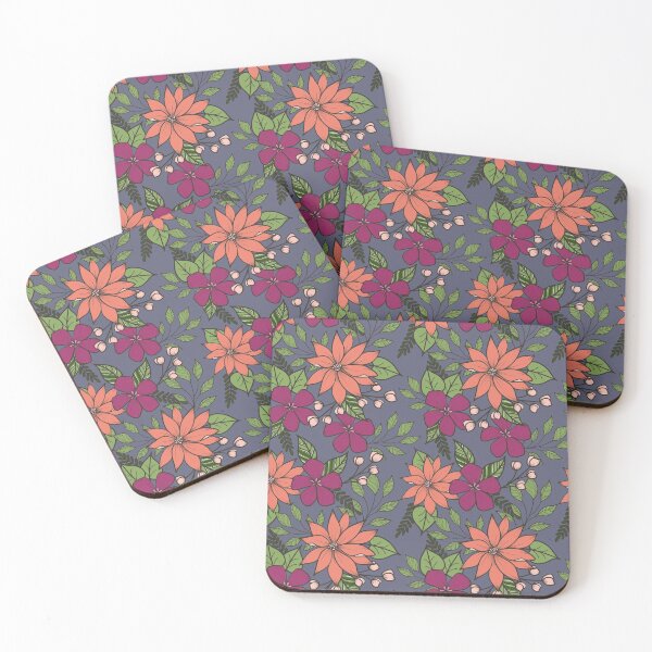 Item preview, Floral Pattern - Dark Background designed and sold by veridastudio.