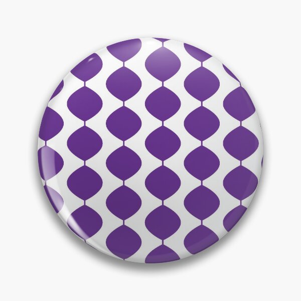 Item preview, Mid Century Modern Retro 60s Waves Pattern  (Violet Pure) designed and sold by Makanahele.