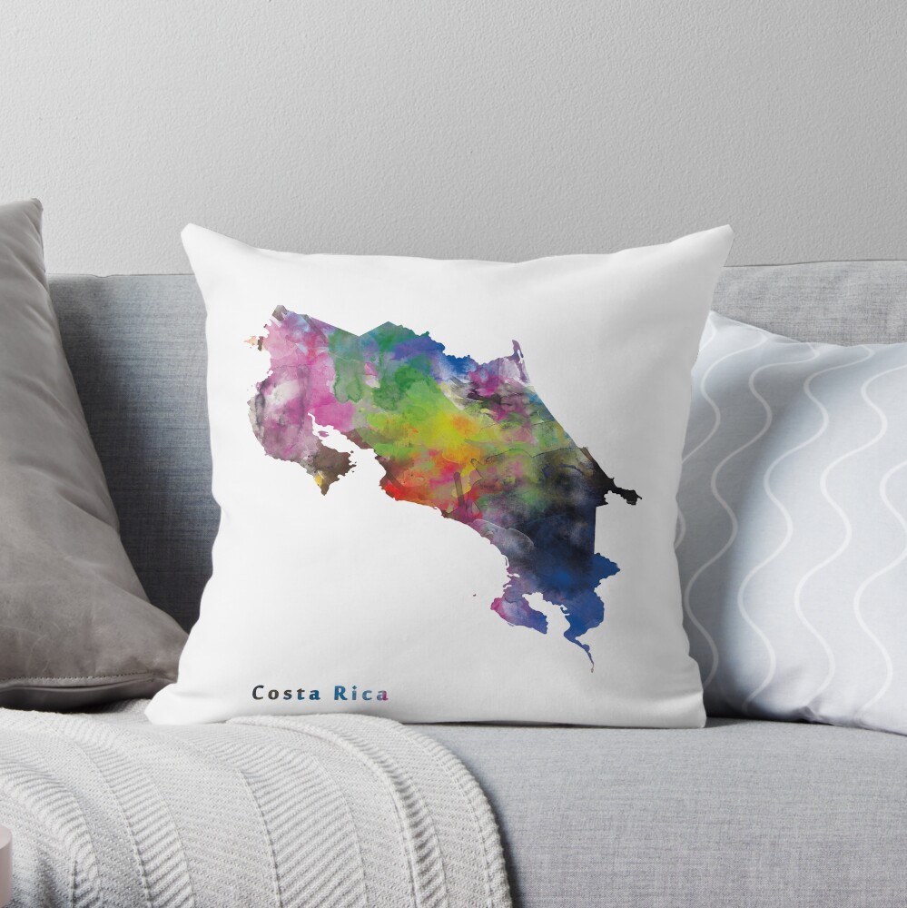 Costa Rica Throw Pillow