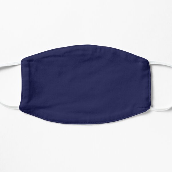 Plain Simple Navy Blue Solid Block Color Mask