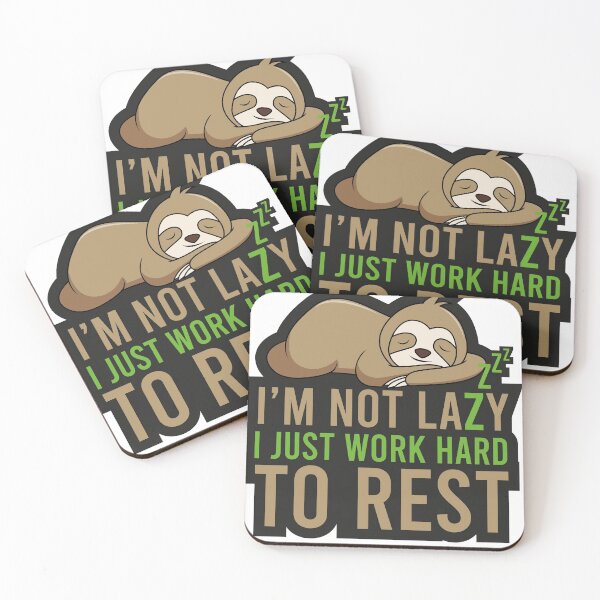 Item preview, Sloth Slogan designed and sold by ComicCollages.