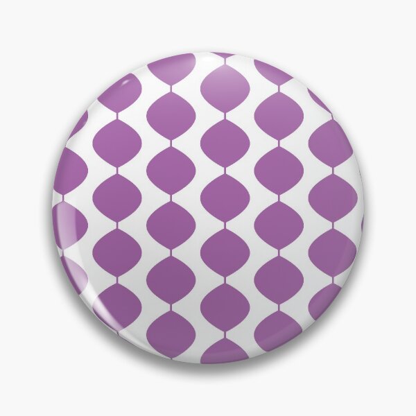 Item preview, Mid Century Modern Retro 60s Waves Pattern  (Violet Magenta Light) designed and sold by Makanahele.