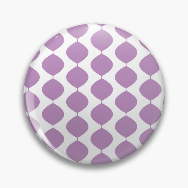 Item preview, Mid Century Modern Retro 60s Waves Pattern  (Violet Magenta Pastel) designed and sold by Makanahele.