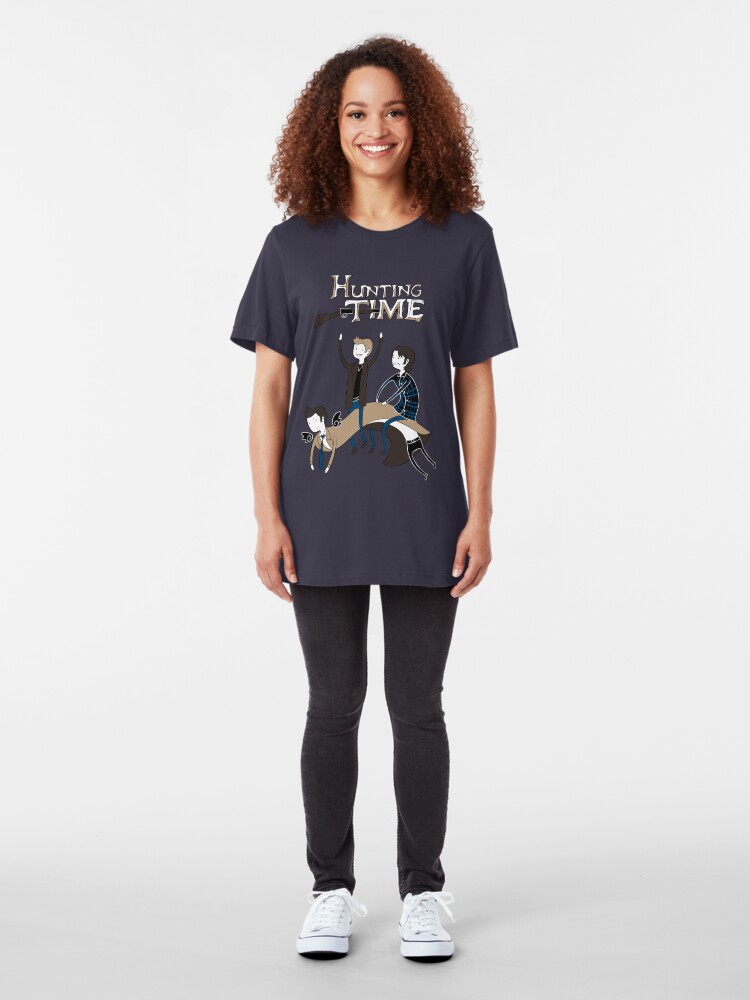 Alternate view of Hunting Time. Slim Fit T-Shirt
