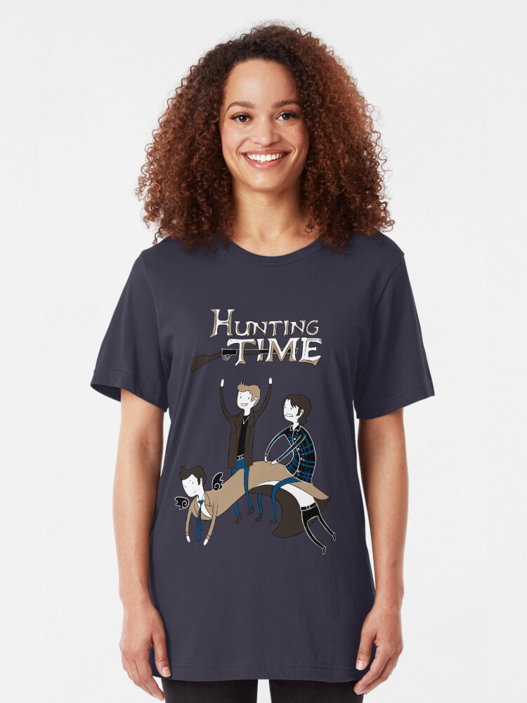 Alternate view of Hunting Time. Slim Fit T-Shirt