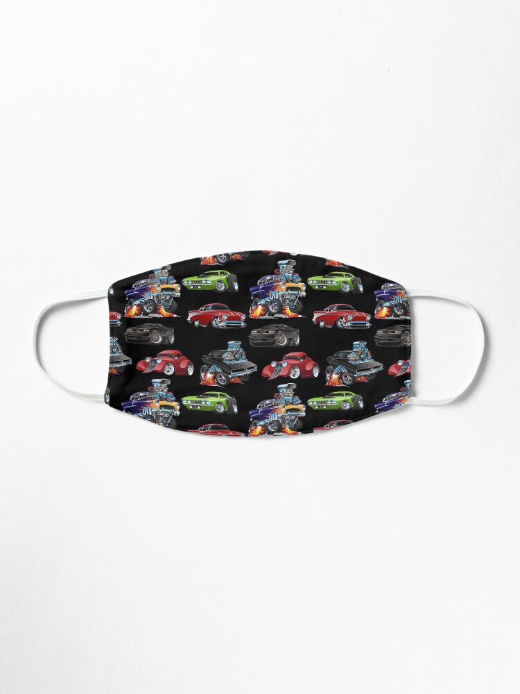 Alternate view of Hot Rods and Muscle Cars Seamless Repeating Pattern Mask