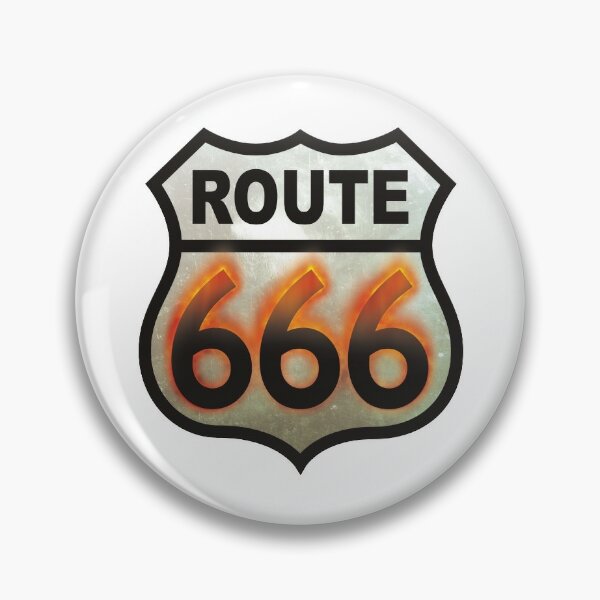 Route 666 Pins And Buttons Redbubble - route 666 roblox