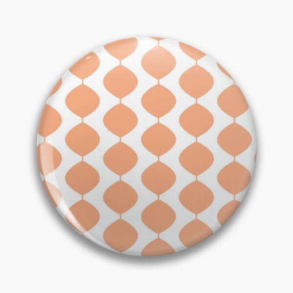 Item preview, Mid Century Modern Retro 60s Waves Pattern  (Red Orange Pastel) designed and sold by Makanahele.