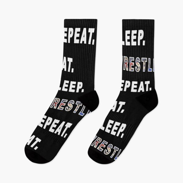 Item preview, Eat. Sleep. Wrestling. Repeat. designed and sold by iamhewho.