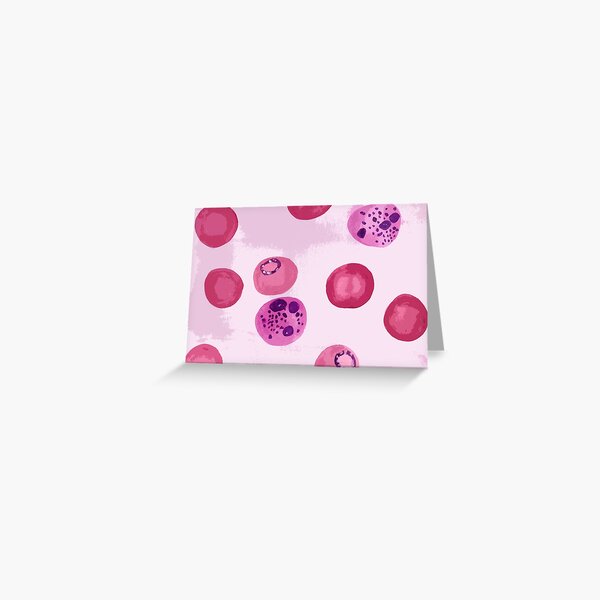 Malaria and red blood cells  Greeting Card