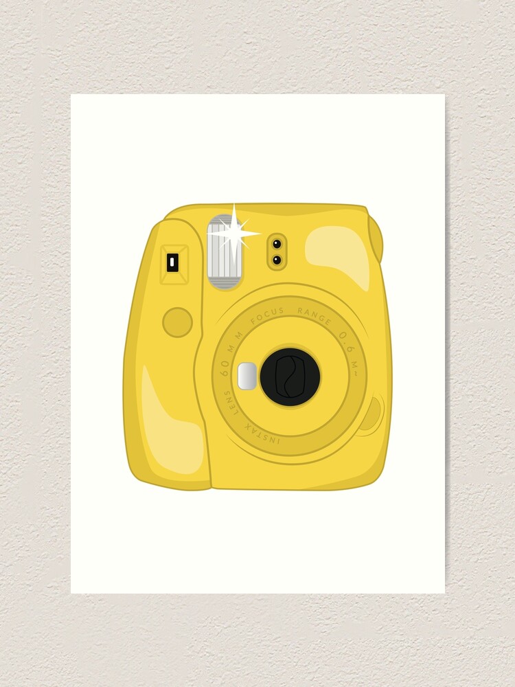 Instant Film Camera Yellow Art Print