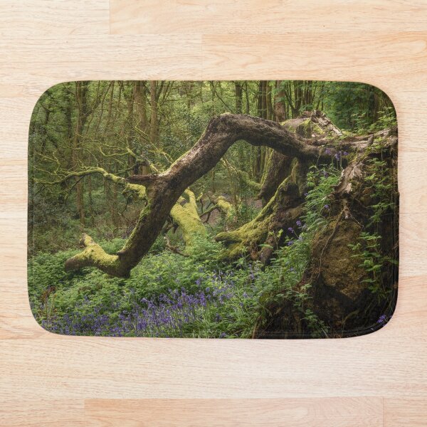 Green Plant Leaves Bath Rugs Nature Landscape Forest Non-Slip Door Mat MP