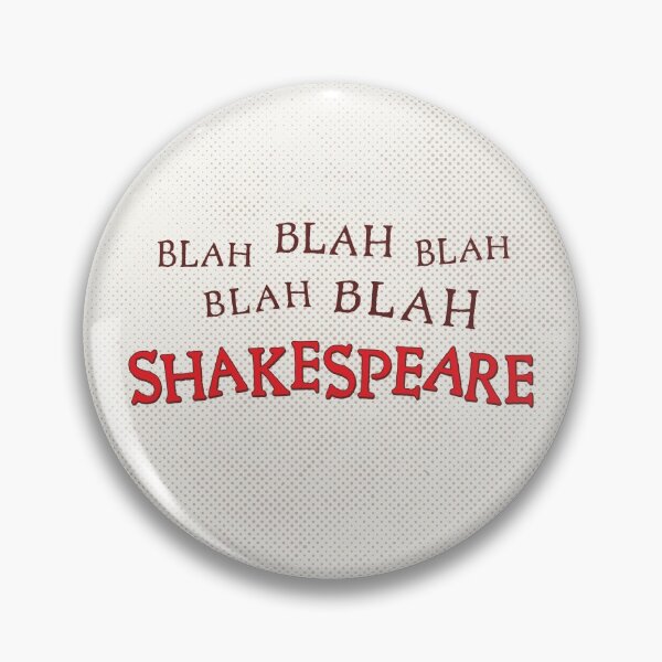 Vista previa del artículo con la obra «Bla, bla, bla, Shakespeare - ¡Algo podrido!», diseñado y vendido por reDesign Broadway.