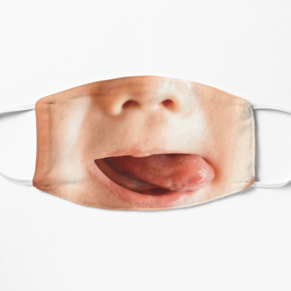 Masque Visage De Bebe Drole Avec Tetine Par Anastasiadesign Redbubble